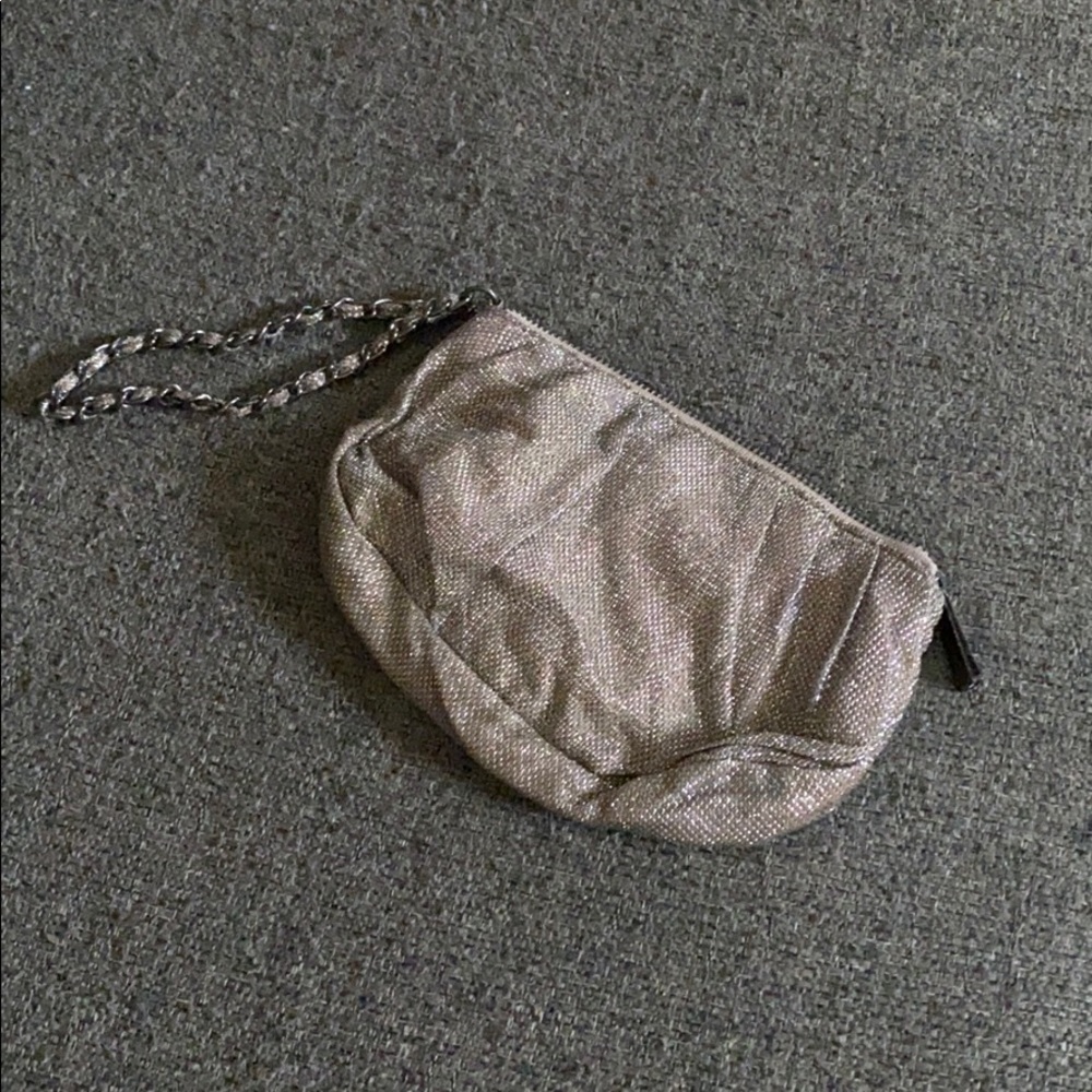 Champagne gold wristlet from express